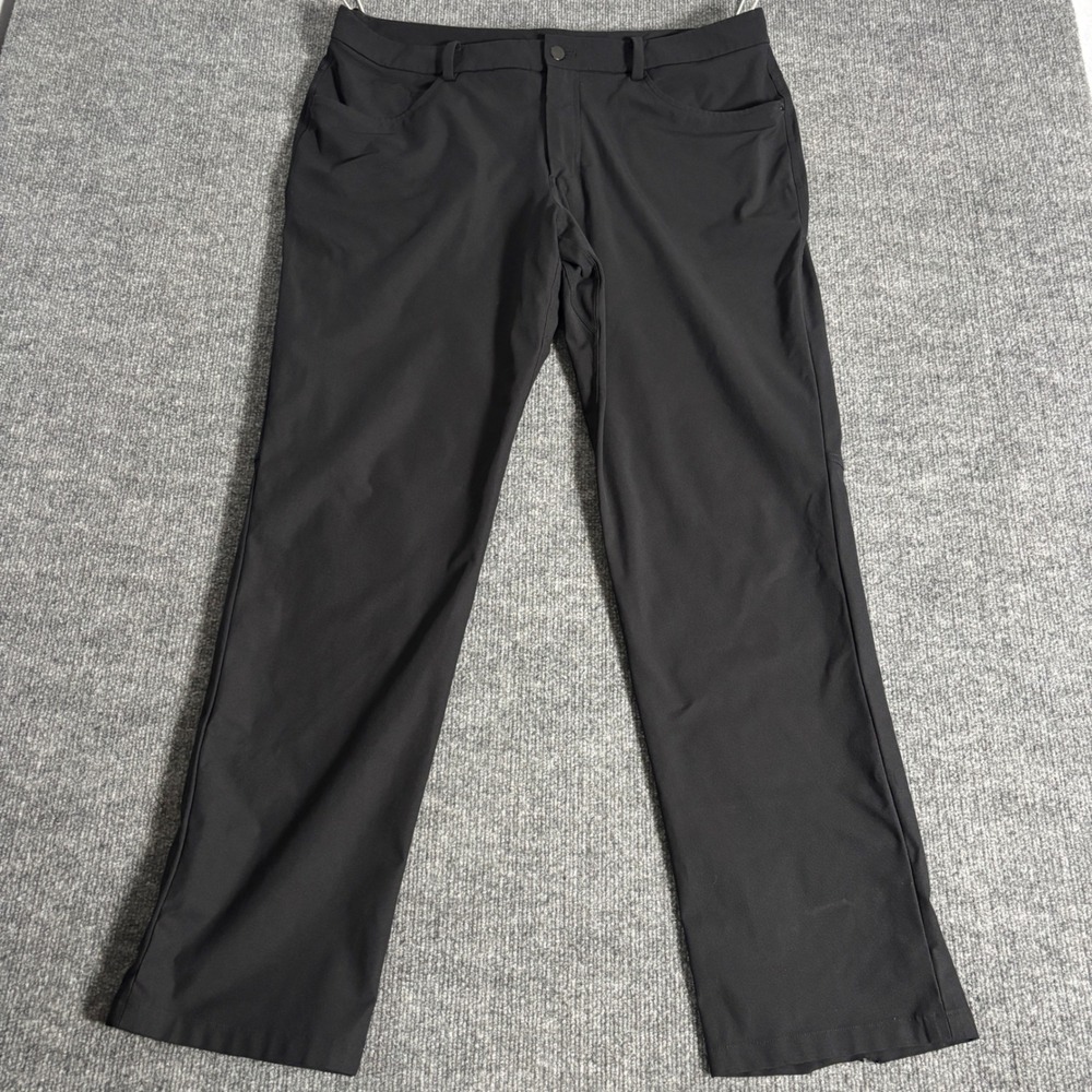 Lululemon Pants Mens 38 Black‎ Performance Stretch Hiking Golf Travel Outdoor